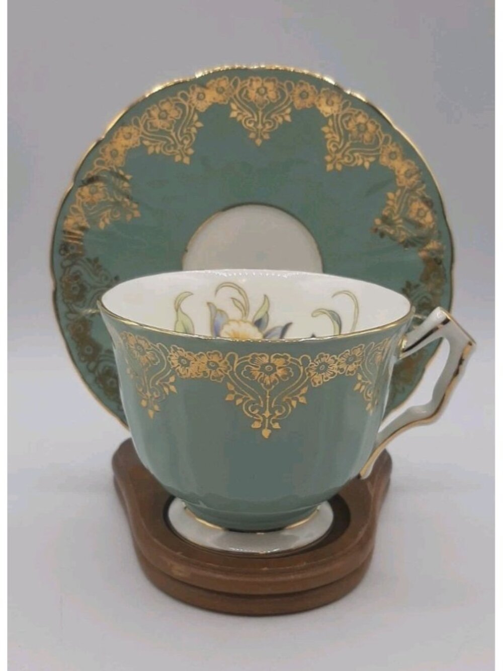Vintage Aynsley Orchard Spray Tea Cup and Saucer Fine Bone China England